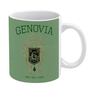 Mugs Genovia - The Princess Diaries.Tasse blanche personnalisée à thé drôle de tasse de thé cadeau personnalisé Café les journaux intimes mia therm