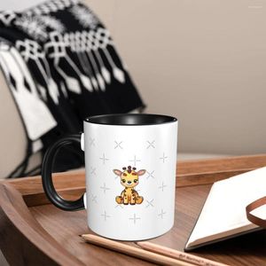 Tasses girafe-mignon-Kawaii café adultes salon beau motif tasses pratiques