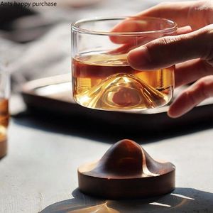 Mokken glazen thee -beker houten basislade transparant warmtebestendig theewerk maken gebruiksvoorwerpen theekopjes accessoires mok