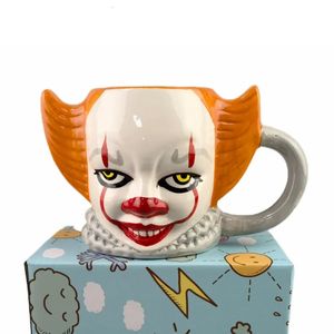 Mokken Halloween Keramische Koffie Bierpul Gekleurde Clown Horror Gift Creatief 550ML Thee Melk Water Cup Grote Capaciteit Drinkware 231013