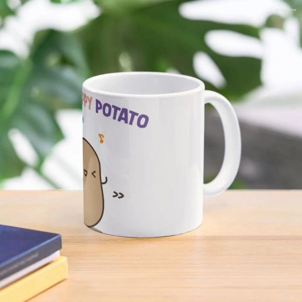 Tazas Taza De Café Happy Potato Tazas Kawaii Espresso Personalizable Divertida