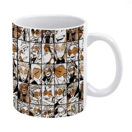 Mugs Hawks-Manga kleurversie witte mok 11oz keramische theekop koffie vrienden verjaardag cadeau haviken streven allemaal misschien collage haar