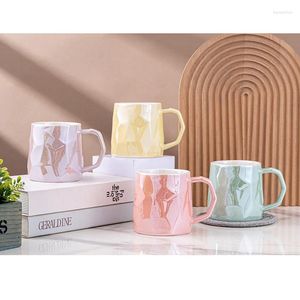 Tasses haute beauté couleur unie tasse en céramique maison Couple tasse d'eau femme conception personnalisée sens café Style européen thé