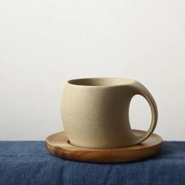 Tasses haut de gamme de la santé de santé de la santé conception de conception d'eau tasse de lait de café rétro simple