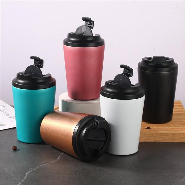 Tazas para el hogar y la Oficina, taza térmica al vacío para té, tazas portátiles de viaje de acero inoxidable para café, tazas con aislamiento, vaso, botella de agua y leche, artículos para beber