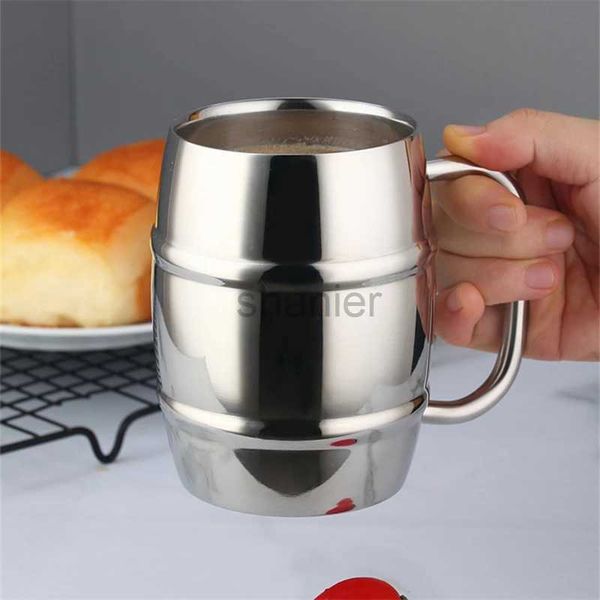 Tasses Vente chaude double mur à bière en acier inoxydable tasse de thé à thé portable tasse de thé de voyage