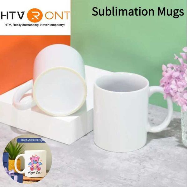 Tasses htvront 12/6 pack 11oz de sublimation de tasses de tasses