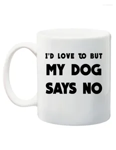 Tasses que j'aimerais mais mon chien ne dit aucun cadeau pour les propriétaires d'amants.