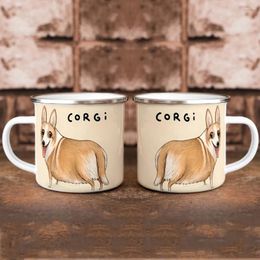 Tasses J'aime mon Corgi tasse en émail amoureux des chiens amis cadeau d'anniversaire maison café enfants tasse de lait