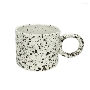 Mokken ins Novel Big Round Handgrip Ceramic Mug Coffee Cup Milk Tea Drinkware Het verjaardagscadeau