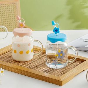 Tazas Instagram Cute Flower High Beauty Water Cup Girl Heart Student With Ceramic Creative Fresh Taza