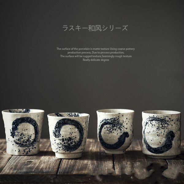 Tazas Japón y Corea del Sur taza de té de cerámica sto son leche de café Kung Fu japonesa pintada a mano 230210