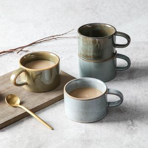 Mokken Japanse retro koffiekopjes keramische mok creatief praktisch waterbeker melkthee gepersonaliseerd huis drinkgerei