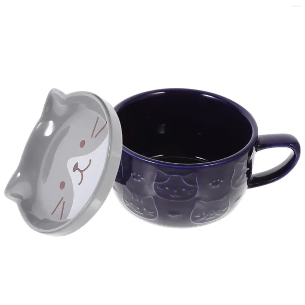 Tazas Taza de cerámica de estilo japonés Amantes de la tapa El regalo Taza de café expreso Kawaii Cerámica Leche