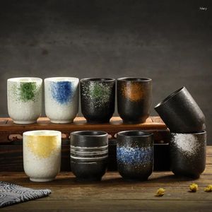 Tasses à style japonais en céramique eau tasse de thé créatif Restaurant tas de thé domestiques tasses à main domestique commerciale