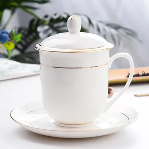 Tasses jingdezhen osse chinois en céramique tasse cuillère cuillère à thé