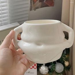 Tasses kawaii tasses de café en céramique personnalité eau buinte potage maison créativité punch décoration vase r4q3