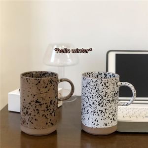 Tasses Tasse coréenne en céramique Vintage thé ensemble de voyage tasses avec poignée Tazas De café cadeaux personnalisés