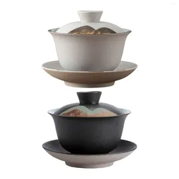 Tasses kungfu gaiwan en céramique tasse de tasse de tasse de couverture bol tasse tasses tasses traditionnelles