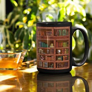Tasses bibliothèque bibliothèque tasse moderne comptable café thé tasse grande capacité en céramique livre marque pour le lait de vin