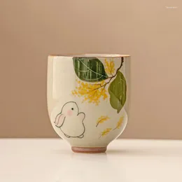 Tasses légères de luxe rétro peinture à la main modélisation céramique échantillon tasse à thé ensemble chinois personnel pour un usage domestique