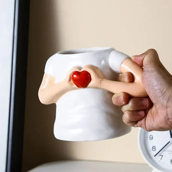 Tazas taza de amor Taza de cerámica encantadores amantes del té y café cumpleaños Día de San Valentín amigos niños niñas tazas bebida regalo de pareja