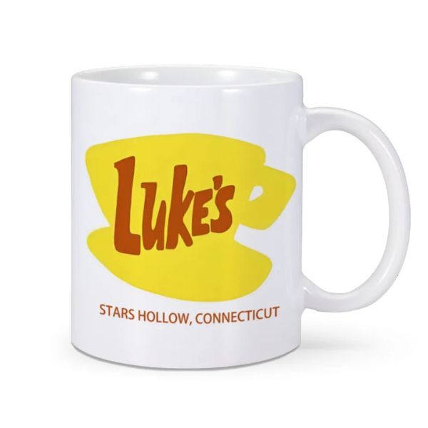 Tasses Luke's Diner café Lukes tasses à thé maison décalcomanie ami cadeaux lait Mugen nouveauté café vaisselle vaisselle Teaware 231214