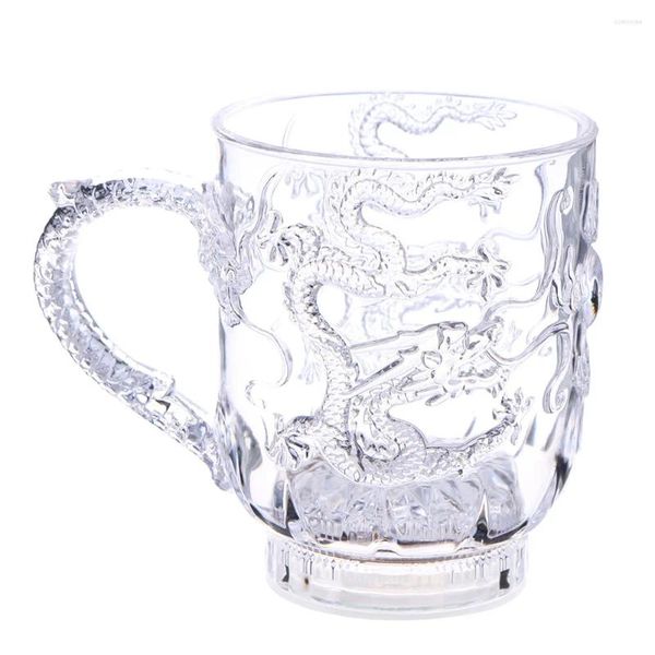 Tazas Luminoso Dragón Cerveza Vino Whisky Líquido Inducción 285ml Bebidas Resplandor Taza Con Batería Regalos Transparentes Para Fiesta Vacaciones