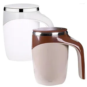 Tasses à café à agitation magnétique, tasse rotative en acier inoxydable, résistante à la rouille, chargement électrique USB