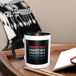 Mugs Mariyah Nom - Vintage Retro Coffee Drink for Restaurants Personnalisés Ceramics respectueux de l'environnement