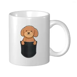 Tasses Mark Cup Tasse drôle mignon caniche poche chien chiot amant café thé lait eau voyage pour bureau maison