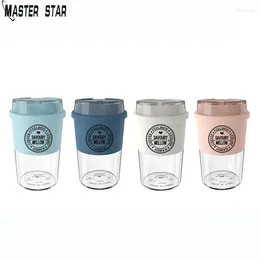 Tasses Master Star petite tasse à café partable TRITAN avec couvercle rabattable tasses de bureau de voiture de voyage