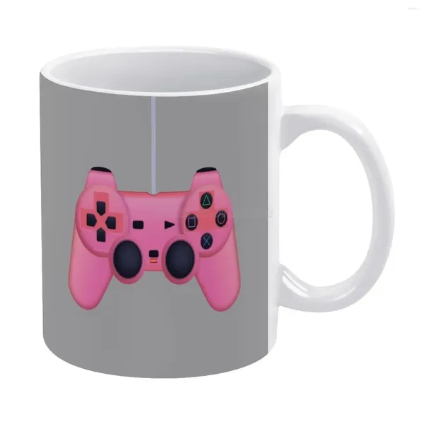 Tasses matériaux rose blanc tasse aux amis et à la famille Créative Gift 11 oz Coffee Ceramic Playstation Play Station PS1 PS2 PS3