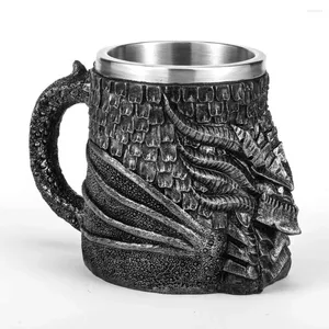 Tazas de tazas medieval Dragon Beer Mug Coffee Coffee Coffee Cup Regalo para la Decoración de la fiesta con el tema del coleccionista