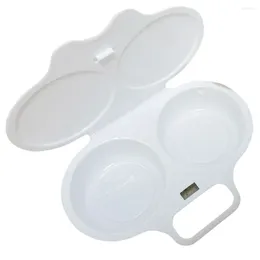 Tazas de cocción de huevo de microondas bandeja para el vapor de la bandeja de vapor Uso diario cocinar