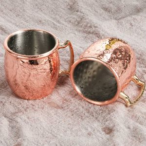 Mokken Mini 60 ml Moskou Mule Cup Coffee Wine Bear Cup Hammer Copper Copper Cup Home Kitchen en Bar Supplies J240428