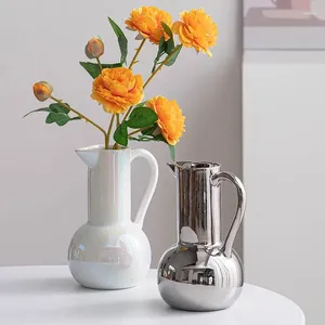 Tasses Vase à fleurs en céramique moderne, Style nordique, décor rustique, accessoires de décoration pour la maison, Pot de fleurs