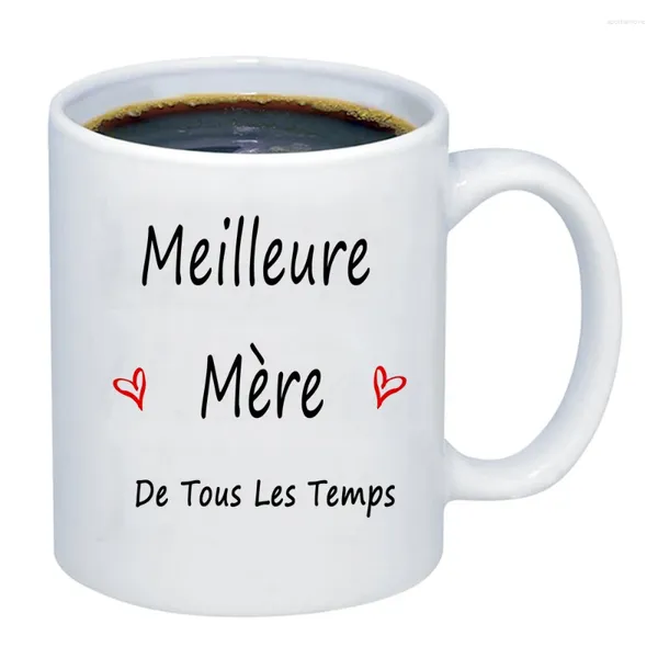 Tasses Mom Ever 15oz 11oz grande tasse à café en céramique blanche tasse de lait miel fête des mères maman cadeau d'anniversaire