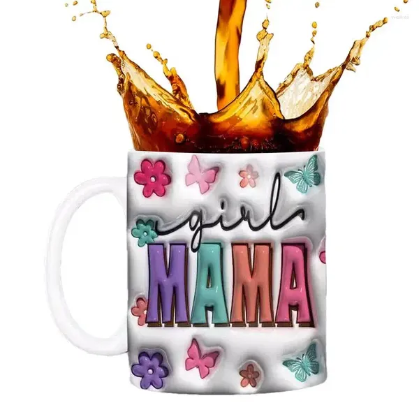 Tazas mamá para mujeres tazas de café tazas de taza siempre bebiendo divertidos 350 ml de día de madres