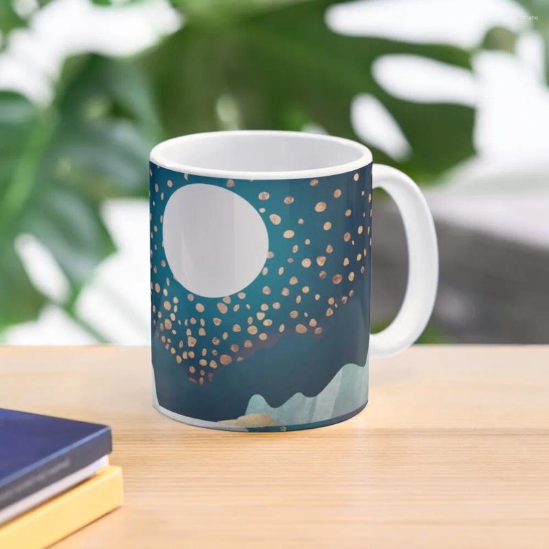 Mokken Moon Glow Koffiemok Aangepaste bekersets Cups voor café