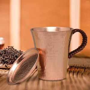 Mokken Moskou Mule Cup Drinkmok Cadeaus voor koude dranken Retro met handvat en deksel Bruiloft Bar Bijeenkomsten Feest Dagelijks gebruik