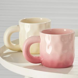 Tasses Tasse Tasse En Céramique Ménage Haute Beauté Couple Eau Femelle Minorité Conception Sens Café Thé