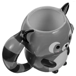 Mokken mug cup koffie keramische dier thee wasbeer water peperkoekbekers melk 3d latte vormig drinkcappuccino porselein