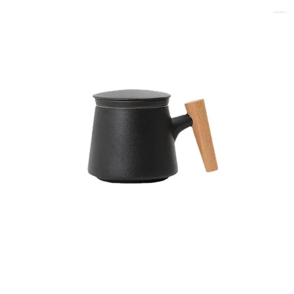 Tasses à tasses avec un thé filtré de couvercle séparée en fabrication de tasse à la maison de boisson ménage