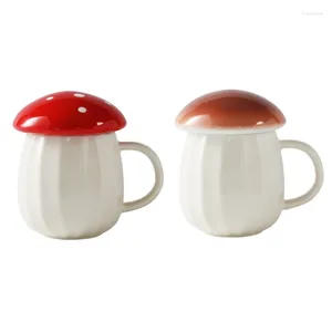 Tasses Tasse de champignons polyvalents avec couvercle et poignées ergonomiques pour l'enfant Drop