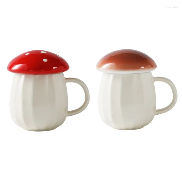 Tasses Tasse de champignons polyvalents avec couvercle et poignées ergonomiques pour l'enfant Drop