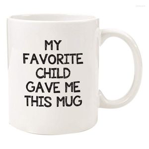 Tazas Mi hijo favorito me dio esta divertida taza de café - Mamá Papá Regalos de Navidad Gag Navidad Presente Idea de hija Hijo Niño