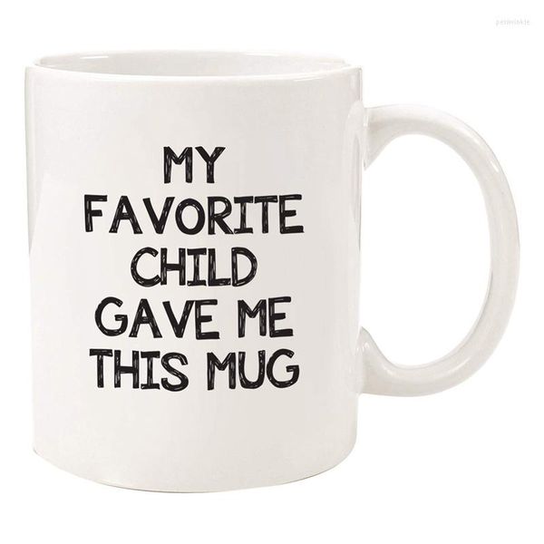 Mugs Mon enfant préféré m'a donné cette tasse à café drôle