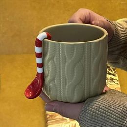 Tasses Nordic ins Sweater Design Mug en céramique tasse de café set haute beauté