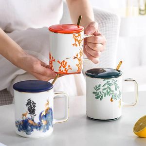 Tazas estilo nórdico de instagram con tazas de tazas de té de cerámica de cerámica de café copa de regalo de cerámica de cerámica de cerámica al por mayor